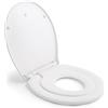Sedile WC Copriwater Universale, Chiusura Ammortizzata Tavoletta WC Con Sgancio