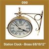 Nuovo orologio da parete per stazione nautica da esterno 10'' in ottone con...