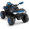 GarveeHome Quad elettrico fuoristrada, veicoli elettrici per bambini, 12 V, ATV per bambini da 3 a 8 anni, 2 motori, telecomando per genitori, LED, musica, Bluetooth, USB, 95 x 56 x 55 cm