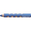 LYRA GROOVE TRIPLE 1 - Penna 3 in 1 - Matita colorata, matita acquerellabile e gessetti a cera, blu pastello, confezione da 6 penne