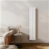 EMKE Radiatore di design, sottile, alto, 1600 x 304 mm, verticale, con attacco centrale, a doppio strato, per bagno, camera da letto e soggiorno, bianco 966 W