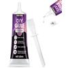 AllisWay Colla per Modellismo in Plastica, Colla Liquida Trasparente Forte pe...