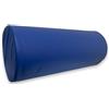 QUIRUMED Cuscino Rullo, 55 x 20 cm, colore blu, similpelle, ergonomico, imbottito in schiuma, per yoga, per fitness, per massaggio