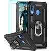 LeYi Cover per Samsung Galaxy A40 2 pezzi di schermo in vetro temperato anell...
