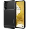 Spigen Cover Rugged Armor Compatibile con Samsung Galaxy S22 5G Nero opaco