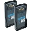 vhbw 2x Batteria per Kenwood TK-5230 NX-5400 P25 NX-5200 NX-5300 NX-5000 2000mAh 7,4V