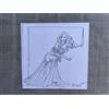 Berthet Ex-Libris Pin-Up Firmato 17 X 17 Cm In Condizioni Perfette