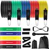 Odoland Set Elastici Fitness con 5 Fasce di Resistenza, Bande Elastiche, Mani...