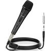TONOR Microfono Dinamico per Karaoke con Cavo XLR 5M500 cm,Microfoni Professi...