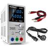 Peaktech 6225 a 1 Alimentatore da Laboratorio Dc 030V/05A, Display a LED a 4...