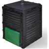 VOUNOT® Compostiera da Giardino, 300L Composter da Esterno, Nero e Verde