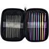 22 Pcs Set Uncinetti Ferri Uncinetto Ganci All'uncinetto Alluminio H