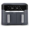 Moulinex Dual Easy Fry XXL, Friggitrice ad Aria 11 Litri, Doppio Cestello Ant...
