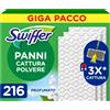 Swiffer Dry Ricariche Catturapolvere Per Scopa 216 Pezzi, Per Catturare E Int...