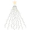 SALCAR Luci Albero di Natale con Stella, 2M 8 Fili 290 LED Luci Decorazione N...