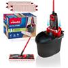 Vileda Revolution Box, Sistema lavapavimenti con secchio e piastra piatta, 2 ...