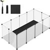 SONGMICS Recinto per Animali con Fondo e Tappeto Impermeabile e Rimovibile, R...