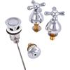Paini LIBERTY 306 Rubinetto Batteria Bidet lavabo 3 fori con maniglie a Croc...