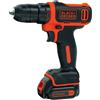 BLACK+DECKER TRAPANO AVVITATORE A BATTERIA 'BDCDD12-QW' 10,8V - 1,5 ah Litio - BLACK DECKER