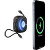 Charmast Power Bank Magnetico 10000mAh con Cavi Integrati, Mini Powerbank Wir...