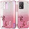 Yarxiawin Cover per Realme 8 5g Trasparente Silicone Effetto Glitter, Lusso B...