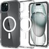 Spigen Cover Ultra Hybrid MagFit Compatibile con iPhone 15 Clear White