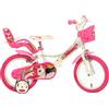 Dino Bikes Unicorn 16" Bicycle, 40,6 Bambina, Bianco e Rosa, 40,6 cm