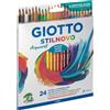 Giotto 255800 Pastelli Acquerellabili Stilnovo, 3.3 mm, Confezione da 24