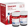 Sinocare Safe AQ Strisce per Glicemia, 50 Pezzi Senza Lancetta, Strisce Reatt...