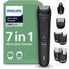 PHILIPS Rifinitore Philips Multigroom serie 3000 tutto in uno 7 in 1 Rifinitore per ...