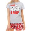 Disney Pigiama Donna | La Carica dei 101 Pigiami Estivi Grigio Large