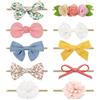 DRESHOW Cuffietta per neonato, con grande fiocco, morbida, taglia unica, 3 pezzi 10 P...