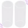 2 pezzi Pretty Guitar Glass Slides Glass Bottleneck Slides (7 cm)
