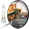 Piashow Specchio del traffico, specchio convesso da 30 cm per garage e ingresso, spec...