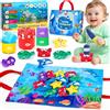 GMUFTIR Giochi Bambini 1 Anno Montessori, 22 Pezzi Pesca Morbidi, Giocattolo ...