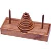 LOGOPLAY Pagoda Torre di Hanoi Gioco di pazienza con 9 dischi in legno