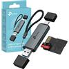 TP-Link TP Link UA430D Lettore di Schede SD USB 3.0 Type C&A Supporta Nero Opaco