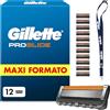 Gillette Proglide 12 Lametta Di Ricambio Per Rasoio Con Doppia Lubrificazione...
