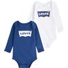 Levi's LHN LS 2PK BATWING BODYSUIT SE, SET IN SCATOLA Unisex Bimbi 024, Blu ...