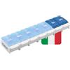 KMINA Porta Pillole Settimanale a 7 Scomparti, Italiano, Grande capacità, Gio...