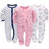 Miracle Baby 3 pezzi Pagliaccetti Baby Pigiama Cotone Sacco nanna con piedi con bottoni Gr...