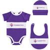 Only4fan srl ACF Fiorentina Set completo neonato, Prodotto Ufficiale, viola, 03 mesi