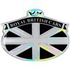 4R Quattroerre.it Quattroerre 14160 Sticker Adesivo 3D Stemma Royal British Cars