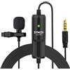 SYNCO Microfono Lavalier, S8 Clip Mic 3.5mm Omnidirezionale 8 Metri Compatibi...