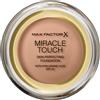 Max Factor Miracle Touch, Fondotinta Coprente con Acido Ialuronico, 080 Bronz...