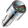Mohard Bluetooth Auto, Trasmettitore FM Bluetooth 5.3 Design Metallico, PD 30...