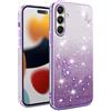 SEAHAI Cover per Samsung Galaxy A25 5G, Colore Gradiente Brillantini Fiore Mo...