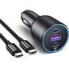 UGREEN Caricatore Auto USB C da 130W, Caricabatteria Accendisigari 12V24V da ...