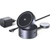 UGREEN MagFlow Caricatore Wireless 3 in 1 Certificato Qi2 da 15W Regolabile e...