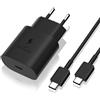 PHONILLICO Caricatore 25W + Cavo compatibile con Samsung S25 Edge/S25/S24/S23/S22/S21/A2...